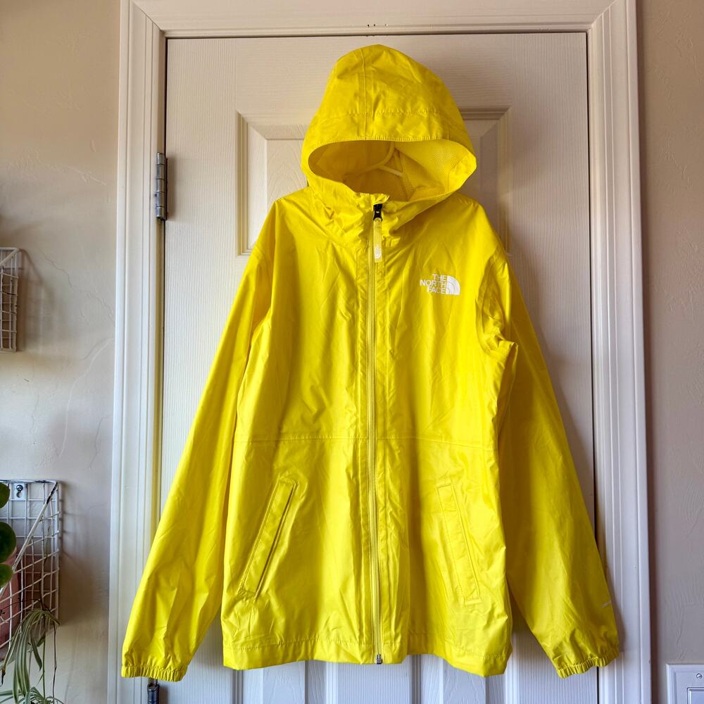 The North Face Yellow DryVent Hooded Jacket 14/16 - Picture 2 of 11